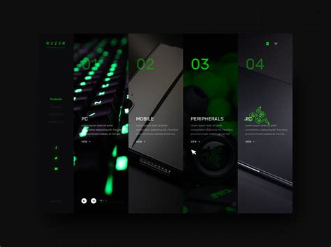 Razer Site App Uxui Design By Vitaliy Rabchevskiy On Dribbble