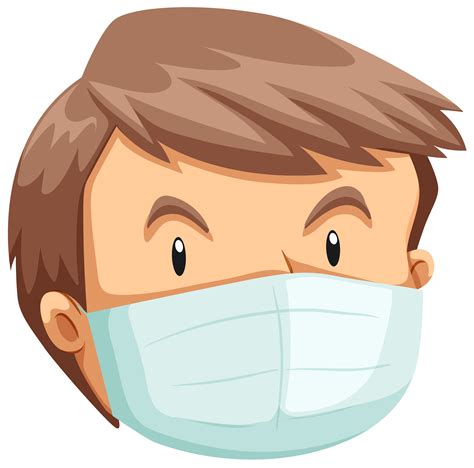 Mens Wear Clipart Vector Men Wear Face Mask Illustration Sick Clipart The Best Porn Website