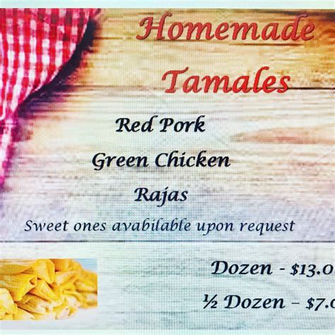 Order Your Tamales Today Will Be Taking Orders Till December 20th A