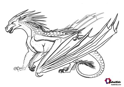 Silkwing Wings Of Fire Dragon Coloring Pages