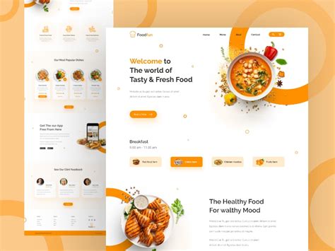 food delivery web landing page ui design by Nasir jamshed 🥇 on Dribbble