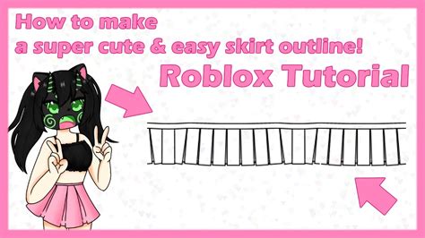Roblox Tutorial How To Make An Easy Skirt Outline Youtube