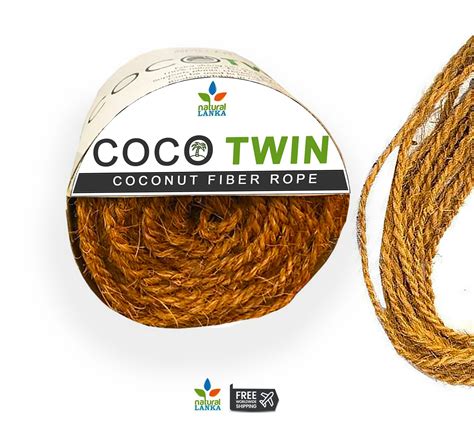 Coco Twin Coconut Fiber Rope Coconut Rope For Baskets Mats Etsy In 2021 Coconut Fiber