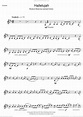 Cohen - Hallelujah sheet music for clarinet solo [PDF]