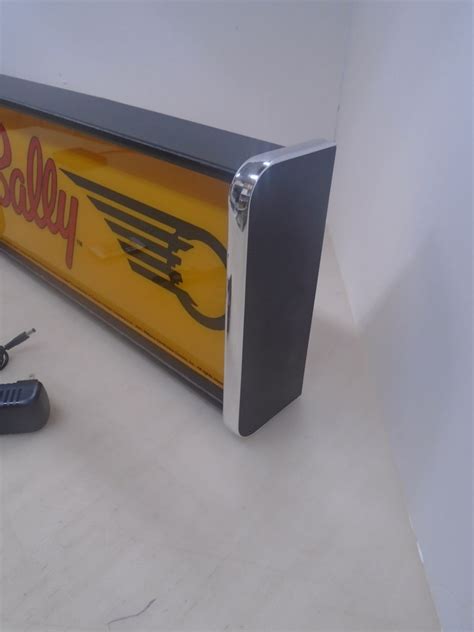 Bally Pinball Logo Led Display Light Box Sign Etsy