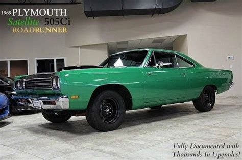 Find Used 1969 Plymouth Satellite Roadrunner 505ci Rallye Green Over
