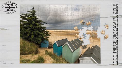 Wells Beach Huts 1000 Piece Jigsaw Puzzle Paul Macro Photography