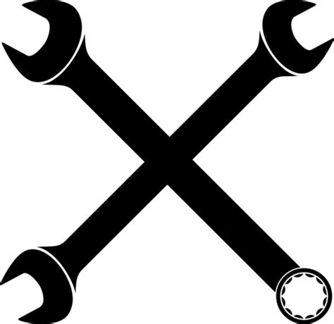 Crossed Wrenches — Stock Vector © Tribaliumivanka 26762333