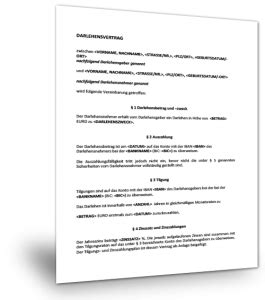 Antworten finden sie auf ihrer infoseite rund um verträge auf vertrag.de. darlehensvertrag-muster-1 - Musterix