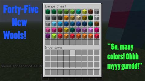 Psycosishcs More Wool Mod 45 New Wool Colors 147 Forge Only