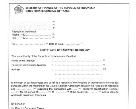 Contoh Certificate Of Domicile