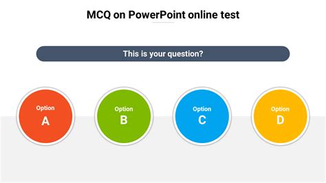 Customized Mcq On Powerpoint Online Test Template Slide