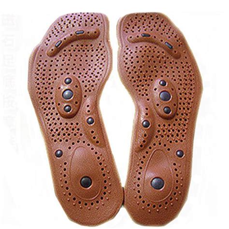 1 Pair Clean Foot Feet Care Magnetic Therapy Massage Insole Shoe Boot Thenar Pad Men Women