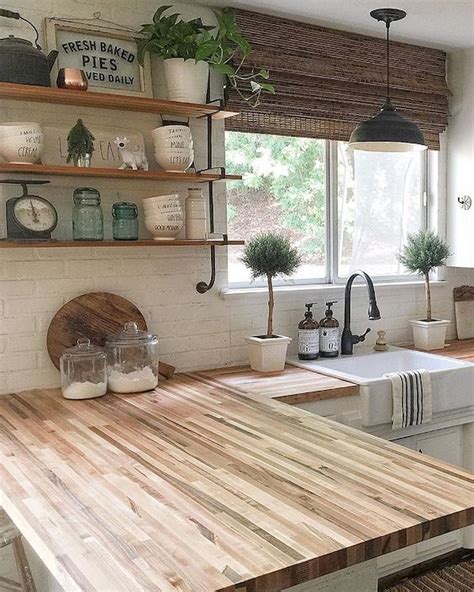 60 Great Farmhouse Kitchen Countertops Design Ideas And Decor (29