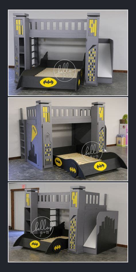 Followed by some quick instruction on how. Full over Full custom batman bed with slide, storage ...