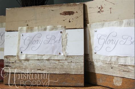 Glory Be Reclaimed Wood Signs With Meaning Unskinny Boppy
