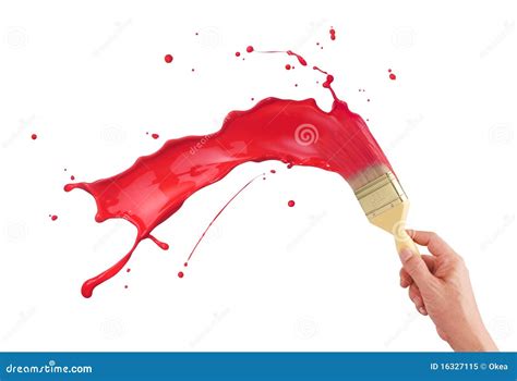 Red Paint Splashing Royalty Free Stock Photo Image 16327115