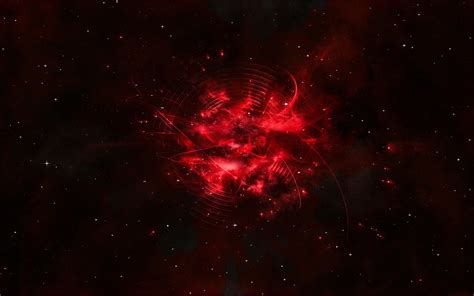 Red Galaxy Wallpaper Space Stars Digital Art Hd Wallpaper