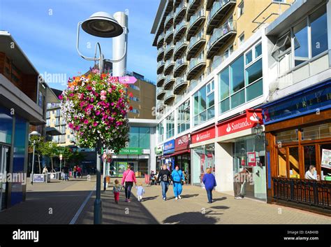 The Centre Feltham Shopping Sign Feltham London Borough Of Stock