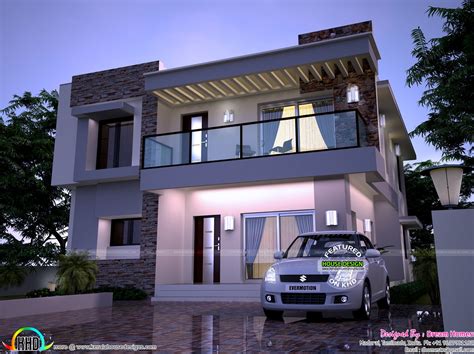 Modern Home In 2200 Sq Ft Kerala Home Design And Floor Plans