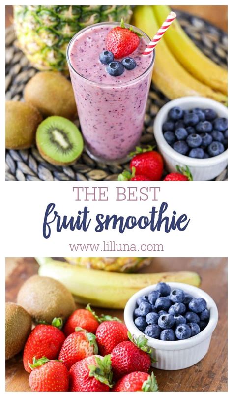 The Best Fruit Smoothie Recipe Lil Luna