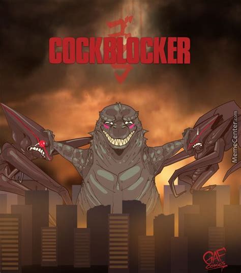 Godzilla The Cockblocker Godzilla 2014 Best Fan Atomic Age Primates