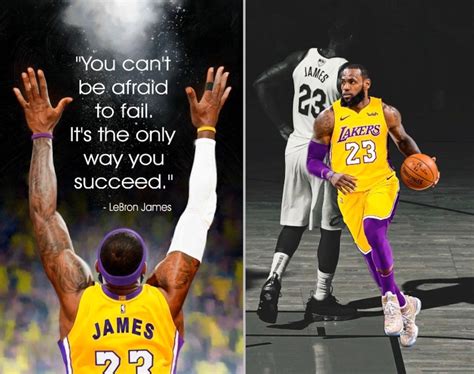 Lebron James La Lakers Inspirational Quote Poster Print Etsy