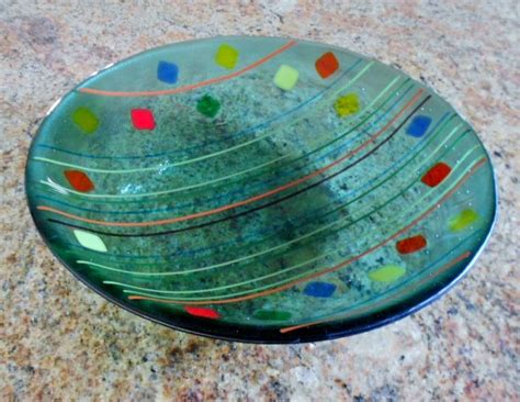 Bowls Grateful Glass Fused Glass Art Fused Glass Plates Bowls Fused Glass Art Fused Glass
