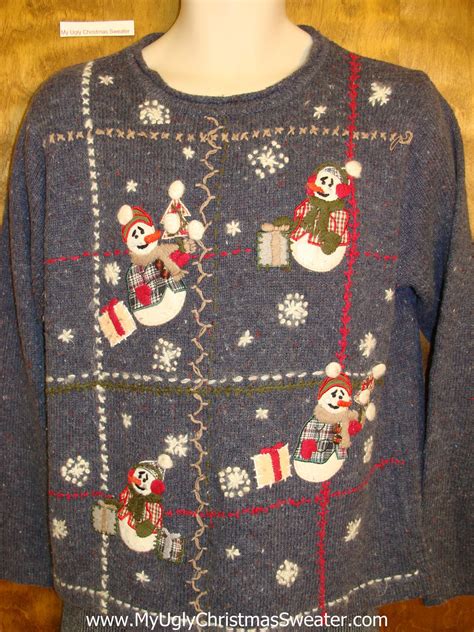 Snowmen And Ts Ugliest Christmas Sweater My Ugly Christmas Sweater