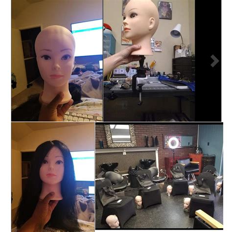 Ba Sha Bald Mannequin Head Beige Female Professional Cosmetology