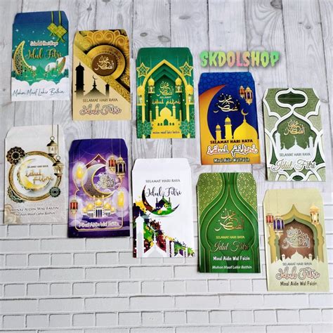 Jual Amplop Ampau Lebaran Masjid Karakter D Isi 10 Lembar Shopee