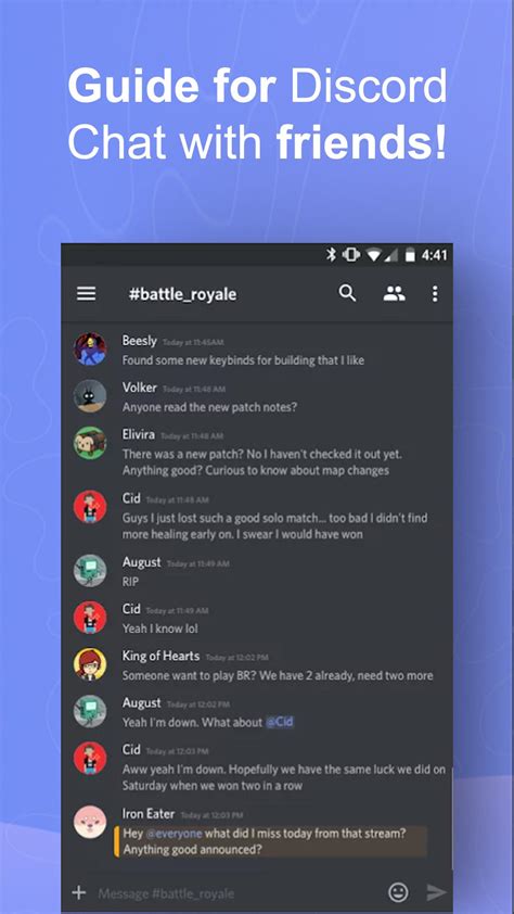 Guide For Discord Chat For Communities And Friends Apk للاندرويد تنزيل