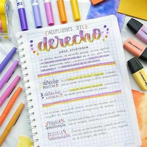 Ideas Para Tener Apuntes M S Bonitos Six Art Bullet Journal