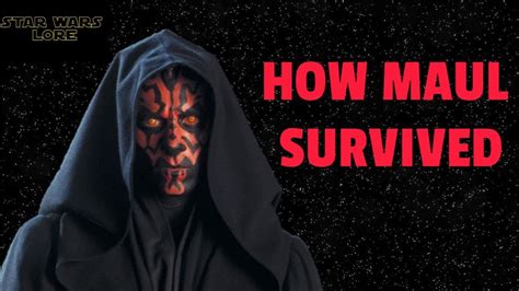 How Darth Maul Survived And What Happened Next Star Wars Lore Youtube