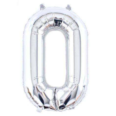 Buy Silver Letter O Air Inflated Balloon For Gbp 149 Card Factory Uk