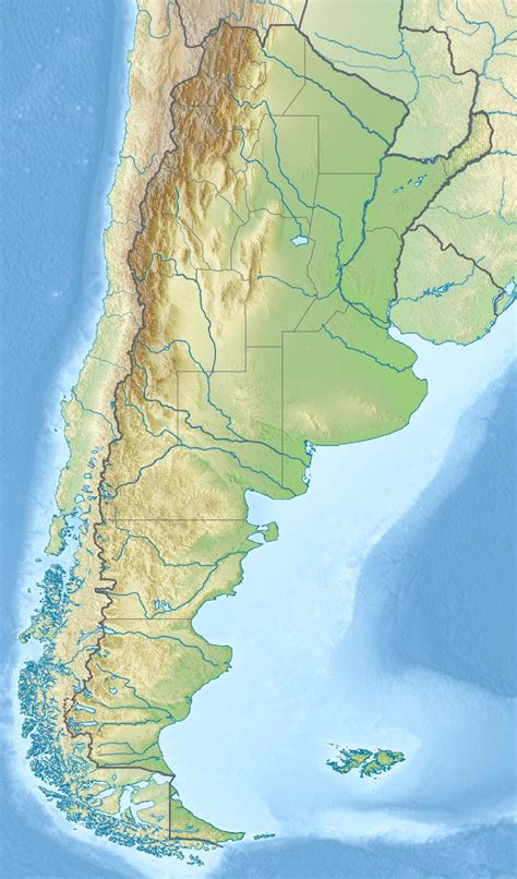 Argentine Topographique • Carte •
