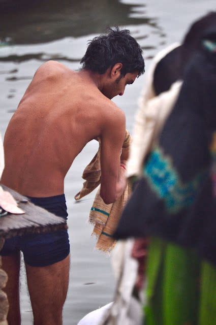 Varanasi Ghats Bathing Desi Indian Men In Langots And Underwear Kushti Wrestlers Of India