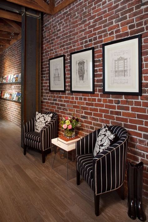 Studio Interior By Artistic Designs For Living Homeadore Brick Wall
