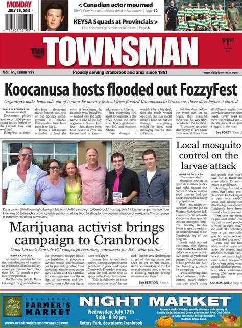 Cranbrook Daily Townsman July By Black Press Media Group Issuu