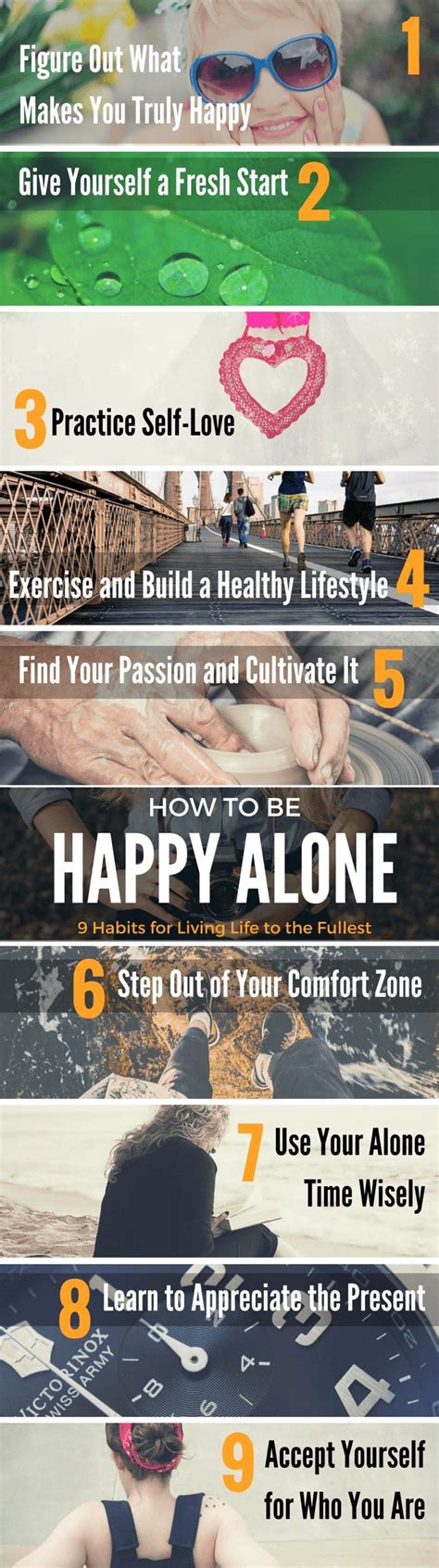 Being happy alone is good, but is happiness real if not shared with others? 9 Tips on How to Be Happy (and Live) Alone | Happy alone, Happy alone quotes, Single, happy