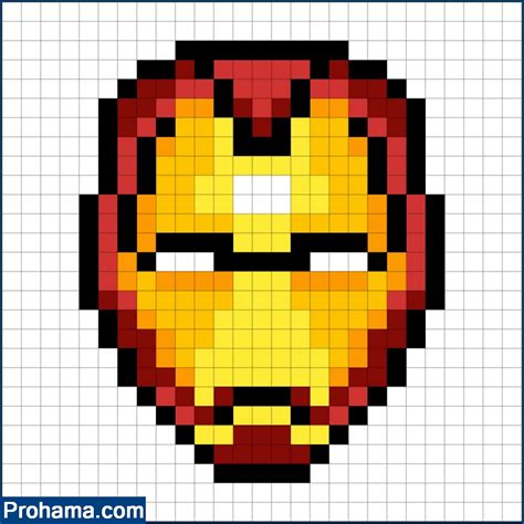 Iron Man Pixel Art Avengers Pixel Art