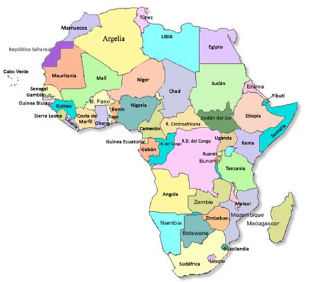 Mapa De Africa Interactivo Actualizado Abril