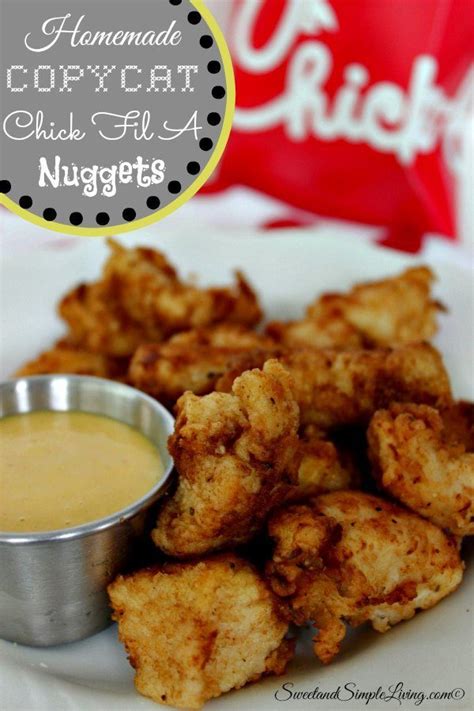 Homemade Copycat Chick Fil A Nuggets Sweet And Simple Living