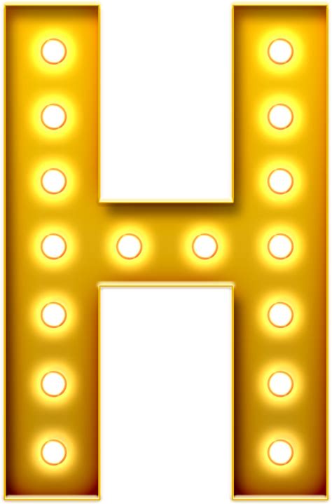 Alfabeto Luminoso Letra H