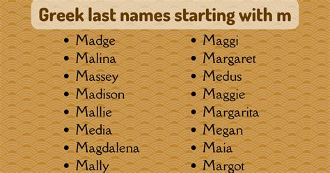 400 Old And Common Greek Last Names List