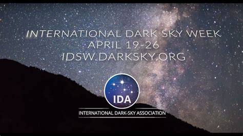 Lets Look Up Together International Dark Sky Week 2020 Youtube