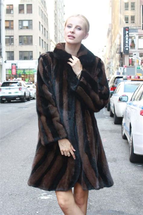 black brown mink swing fur stroller 88091 marc kaufman furs