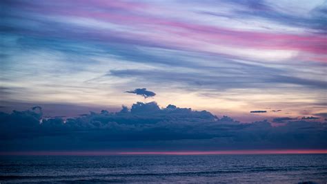 무료 이미지 하늘 수평선 바다 구름 대양 분위기 일몰 고요한 해돋이 낮 육지 잔광 물 새벽 황혼