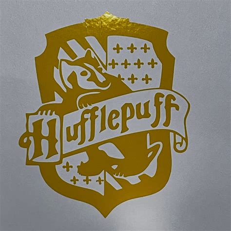 Harry Potter Hufflepuff Crest Vinyl Decal Etsy