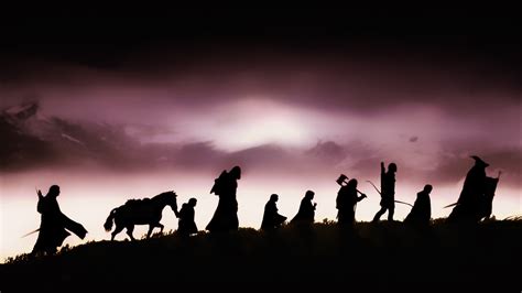 3840x2160 Resolution Lord Of The Rings Silhouette Poster The Lord Of